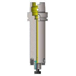 HSK-A 100 HC FMH-K1 1/2'' 065 AD Face Mill Holder Hydraulic Expansion Chuck (Balanced to 2.5G 25000 RPM) (DIN 69893-1)