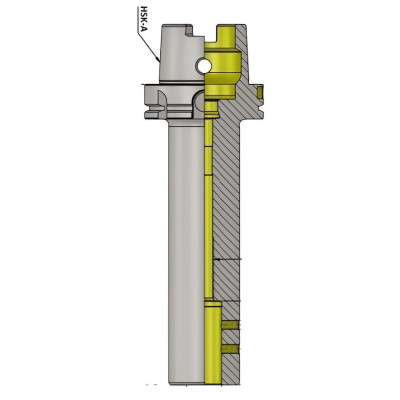 HSK-A 100 SLA 16 300 AD Side Lock Holder (Balanced to G 6.3 15000 rpm)