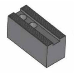 10" Bergman Serrated Flat Soft Steel Jaws