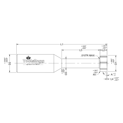 KEYSEAT CUTTER - FRONT CHAMFER BACK CORNER RADIUS