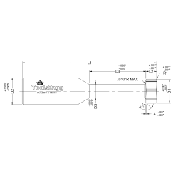 KEYSEAT CUTTER - FRONT CORNER RADIUS BACK CHAMFER