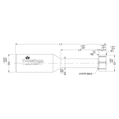 KEYSEAT CUTTER - STANDARD Straight Fluted