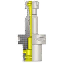 Polygonal Shank T3 ER16 045 ER Collet Holder (Balanced to G2.5 25000 RPM) (ISO 26623-1) (Compatible with Capto® Style C3)