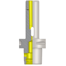 Polygonal Shank T10 MT05 175 Morse taper Adaptor (Balanced to G2.5 25000 RPM) (ISO 26623-1) (Compatible with Capto® Style C10)