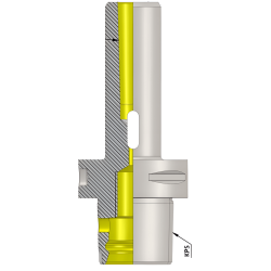 Polygonal Shank T6 MT04 150 Morse taper Adaptor (Balanced to G2.5 25000 RPM) (ISO 26623-1) (Compatible with Capto® Style C6)