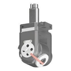 VDI 30, variable angle tool holder, coupling Okuma, with internal cooling