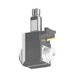 VDI 40, angular tool holder, coupling Okuma, with internal cooling, 25/2.1-80JD