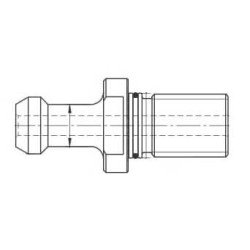 CAT40 75° Through Coolant Pull Stud with O-Ring