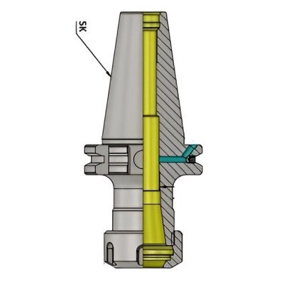 SK50 ER 40 080 ER Collet Chuck (AD+B) (Balanced to G2.5 25000 RPM) (DIN 6499) SK50 ER 40 080 ER Collet Chuck (AD+B) (Balanced to G2.5 25000 RPM) (DIN 6499)
