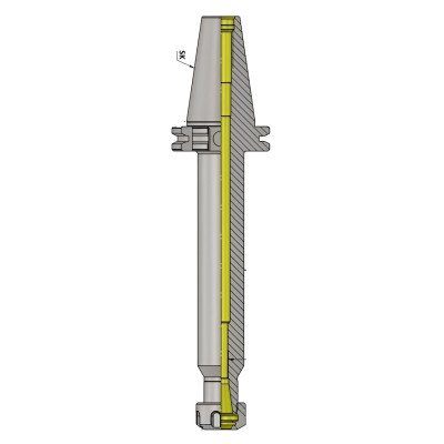SK40 ER25 300 ER Collet Chuck (AD) (Balanced to G2.5 25000 RPM) (DIN 6499) SK40 ER25 300 ER Collet Chuck (AD) (Balanced to G2.5 25000 RPM) (DIN 6499)