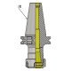 SK50 ER16 070 ER Collet Chuck (AD) (Balanced to G2.5 25000 RPM) (DIN 6499)