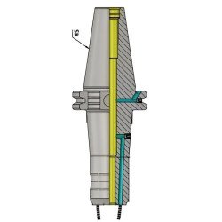 SK50 WE08 130 Weldon Type Holder With Face Coolant Channel (FCC) AD+B/2.5G 25000SL