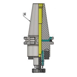SK50 FMH-K22 160 AD+B Face Mill Holder-Through Coolant (Balanced to G 2.5 25000 RPM) (DIN 6357) SK50 FMH-K22 160 AD+B Face Mill Holder-Through Coolant (Balanced to G 2.5 25000 RPM) (DIN 6357)
