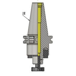 SK40 FMH40 WITH PCD HOLE 100 Face Mill Holder (AD) (Balanced to G 2.5 25000 RPM) (DIN 6357) SK40 FMH40 WITH PCD HOLE 100 Face Mill Holder (AD) (Balanced to G 2.5 25000 RPM) (DIN 6357)
