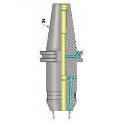 SK40 Weldon Type Holder With Face Coolant Channel (FCC)  