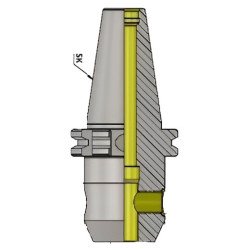 SK40 WN06 050 Weldon Type Holder (Balanced to G 2.5 25000 RPM) (DIN 6359)