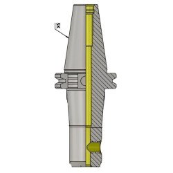 SK40 WN06 100 Weldon Type Holder (Balanced to G 2.5 25000 RPM) (DIN 6359)