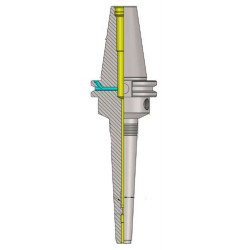 SK40 HC03 075 AD+B SLIM Hydraulic Expansion Chuck(Balanced to 2.5G 25,000 RPM)(DIN 69871)