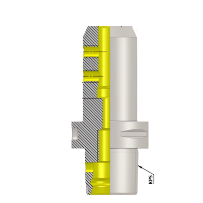 Polygonal Shank T3 SLA16 056  Side Lock Adapter (Balanced to G2.5 25000 RPM) (ISO 26623-1) (Compatible with Capto® Style C3)