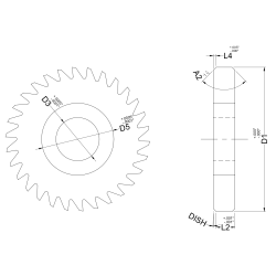 SLITTING SAW - CORNER CHAMFER