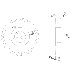 SLITTING SAW - CORNER RADIUS SLITTING SAW - CORNER RADIUS
