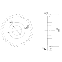 SLITTING SAW - FULL RADIUS