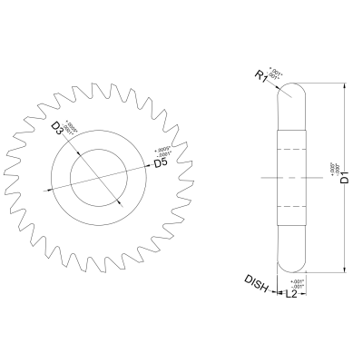 SLITTING SAW - FULL RADIUS