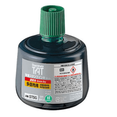 STSG-3 Green Shachihata TAT Permanent Ink (330 ml)