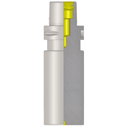 Polygonal Shank T4 Boring Bar Blank Dia 100.0 L  085 (Balanced to G2.5 25000 RPM) (ISO 26623-1) (Compatible with Capto® Style C4)