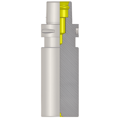 Polygonal Shank T8 Boring Bar Blank Dia 120.0  L 160 (Balanced to G2.5 25000 RPM) (ISO 26623-1) (Compatible with Capto® Style C8)