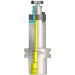 Polygonal Shank T6 CSMA-K40 060 Combi Shell Mill Adaptor (Balanced to G2.5 25000 RPM) (ISO 26623-1) (Compatible with Capto® Style C6)