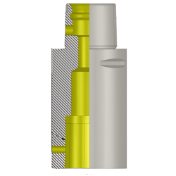 Polygonal Shank T10  125 EXTENSION  (Balanced to G2.5 25000 RPM) (ISO 26623-1) (Compatible with Capto® Style C10)