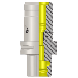 Polygonal Shank T5 HC 20S 090 Hydraulic Chuck (Balanced to G2.5 25000 RPM) (ISO 26623-1) (Compatible with Capto® Style C5)