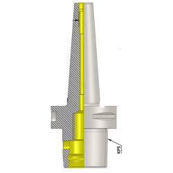 Polygonal Shank T4 MCA 08 030 Milling Cutter Arbor (Balanced to G2.5 25000 RPM) (ISO 26623-1) (Compatible with Capto® Style C4)