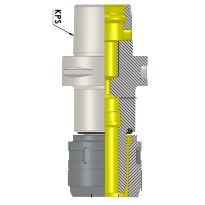 Polygonal Shank T5 Power Milling Chuck C20  100(Balanced to G2.5 25000 RPM) (ISO 26623-1) (Compatible with Capto® Style C5)