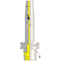 Polygonal Shank T8 Shrink Fit holders SFH14 090 (Balanced to G2.5 25000 RPM) (ISO 26623-1) (Compatible with Capto® Style C8)