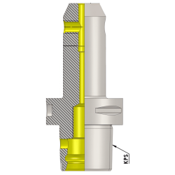 Polygonal Shank T3  WN06 046 Weldon Type Holder (Balanced to G2.5 25000 RPM) (ISO 26623-1) (Compatible with Capto® Style C3)