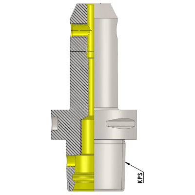 Polygonal Shank T3  WN10 050 Weldon Type Holder (Balanced to G2.5 25000 RPM) (ISO 26623-1) (Compatible with Capto® Style C3)