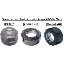 CAT50 ER16 - 4.00" Face Contact ER Collet Chuck (Balanced to 2.5G 25000 RPM)