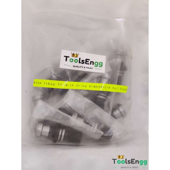 BT40 15Deg TC Pull Stud With O ring DIN69872-A