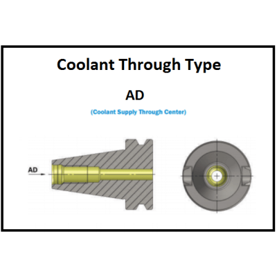 BT40 CSMA40 160 CombiShell Mill Adapter (AD) (Balanced to G 6.3 15000 rpm) (DIN 6358)