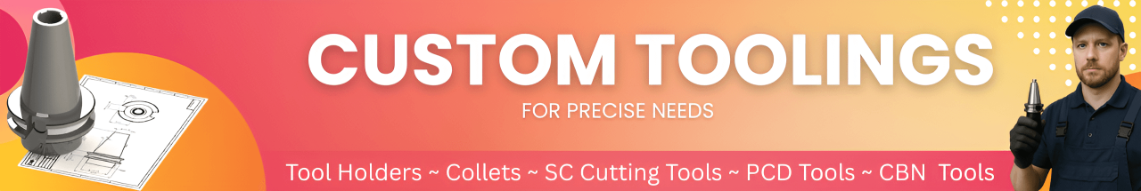 Home page banner for custom drawing based tool holders, collets , cutting tools