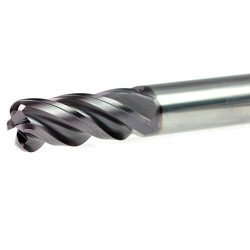 Square End Mill With Corner Radius For Component HRC 55