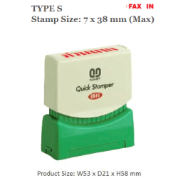 QUICKSTAMPER Type S - FAX IN