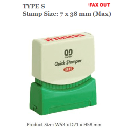 QUICKSTAMPER Type S - FAX OUT