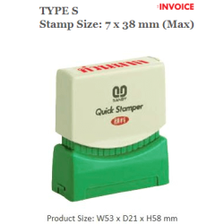 QUICKSTAMPER Type S - INVOICE