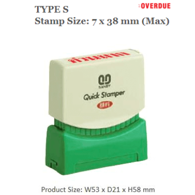 QUICKSTAMPER Type S - OVERDUE