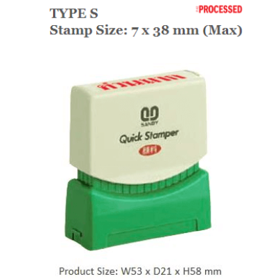 QUICKSTAMPER Type S - PROCESSED