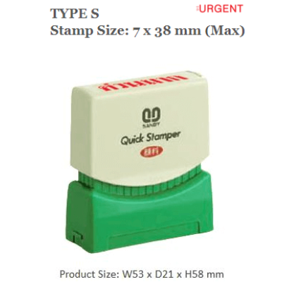 QUICKSTAMPER Type S - URGENT