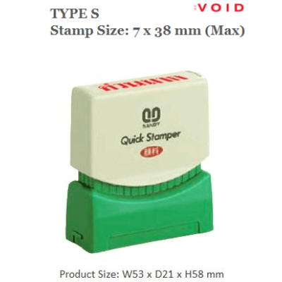 QUICKSTAMPER Type S - VOID